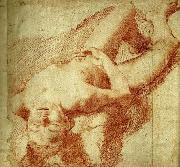 Annibale Carracci liggande naken yngling Germany oil painting artist